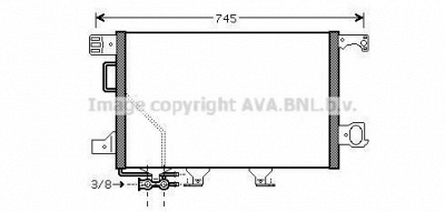 AVA QUALITY COOLING msa5435d -  Конденсатор, кондиционер
